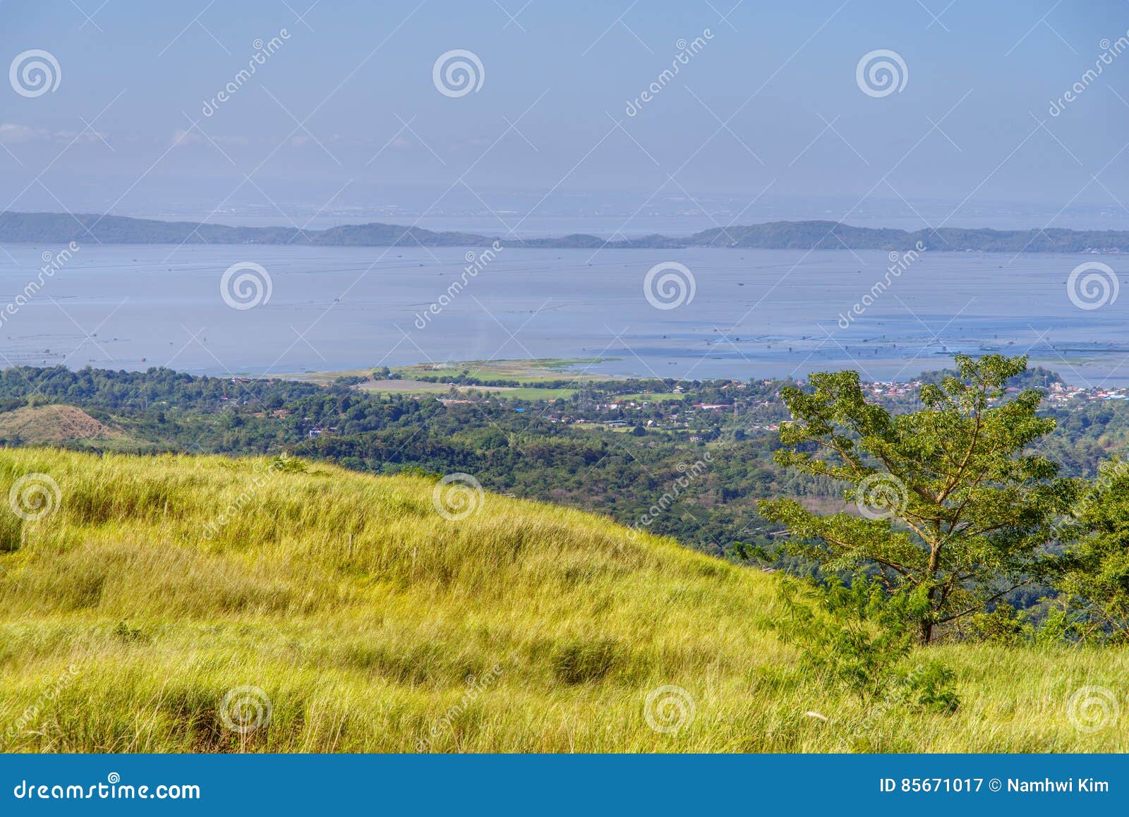 Laguna lake on the hill stock image. Image of wind, laguna 85671017