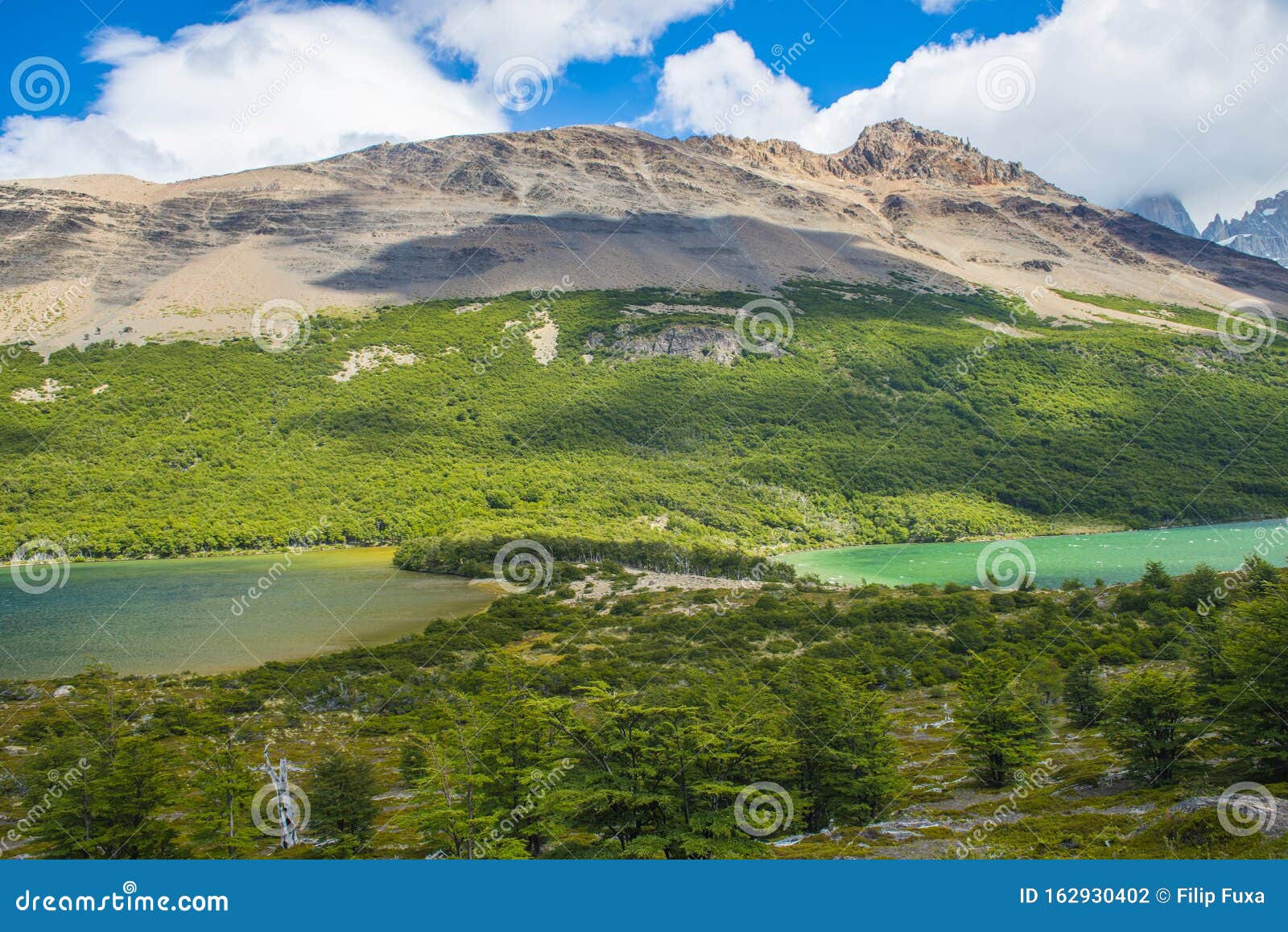 lagunas madre e hija and nieta lake in los glaciares national park in argentina