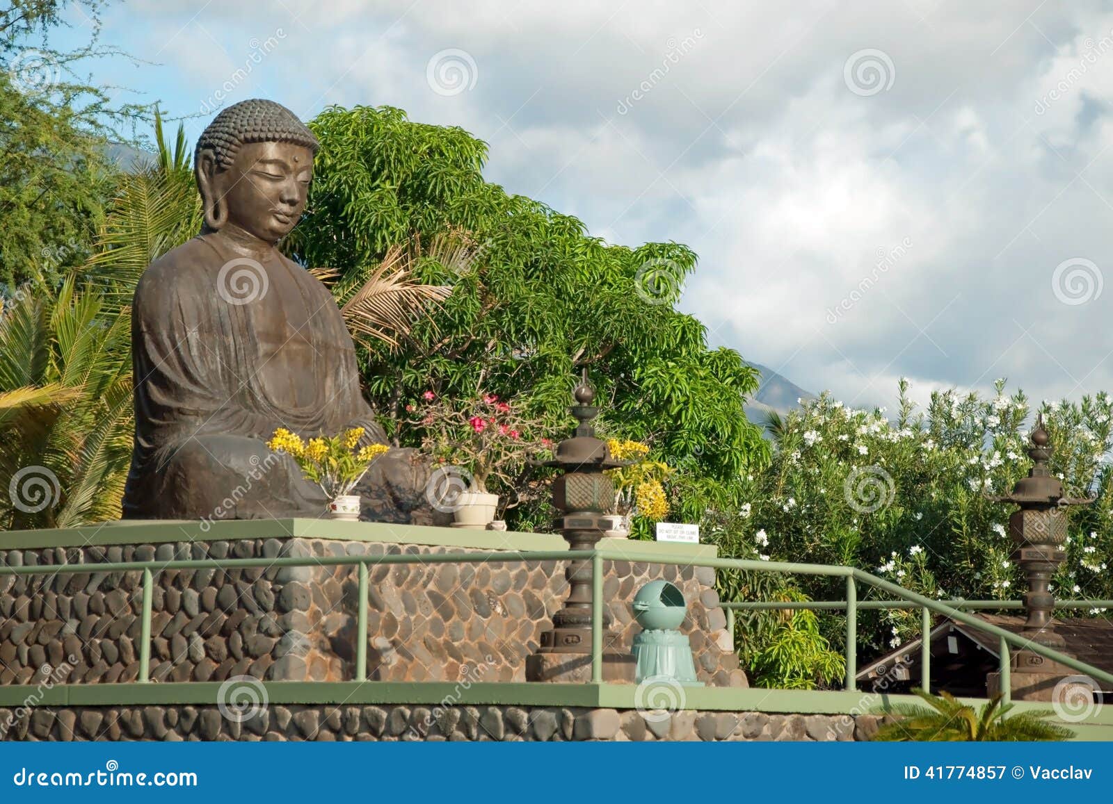 Lahaina Jodo Mission on Maui Island Hawaii Stock Image - Image of japan 