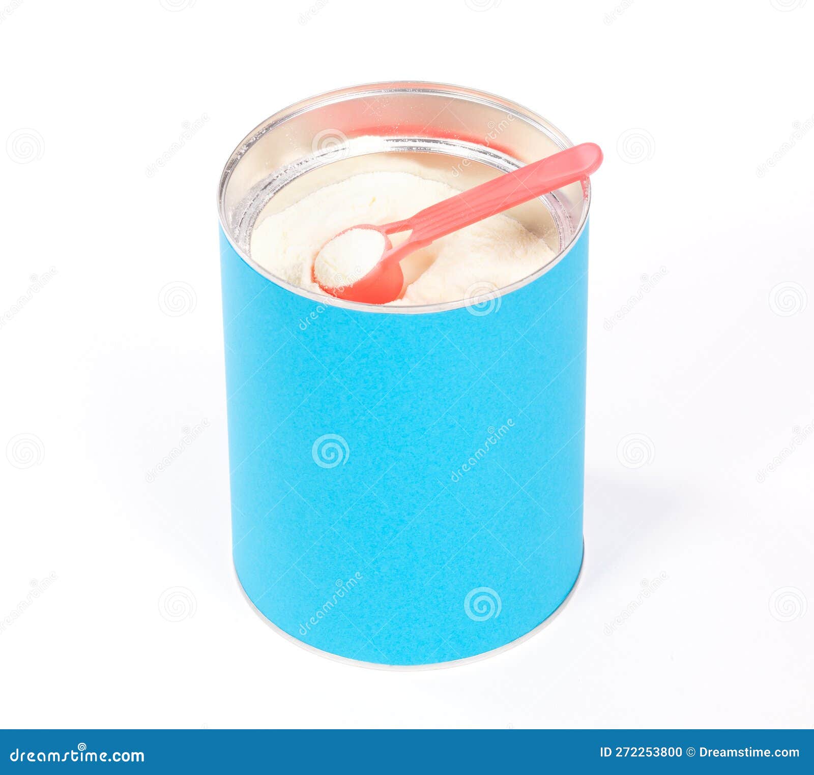 Lait De Bébé En Poudre Dans La Boîte Qui Est Ouvert Avec Une Cuillère Photo  stock - Image du lait, isolement: 272253800