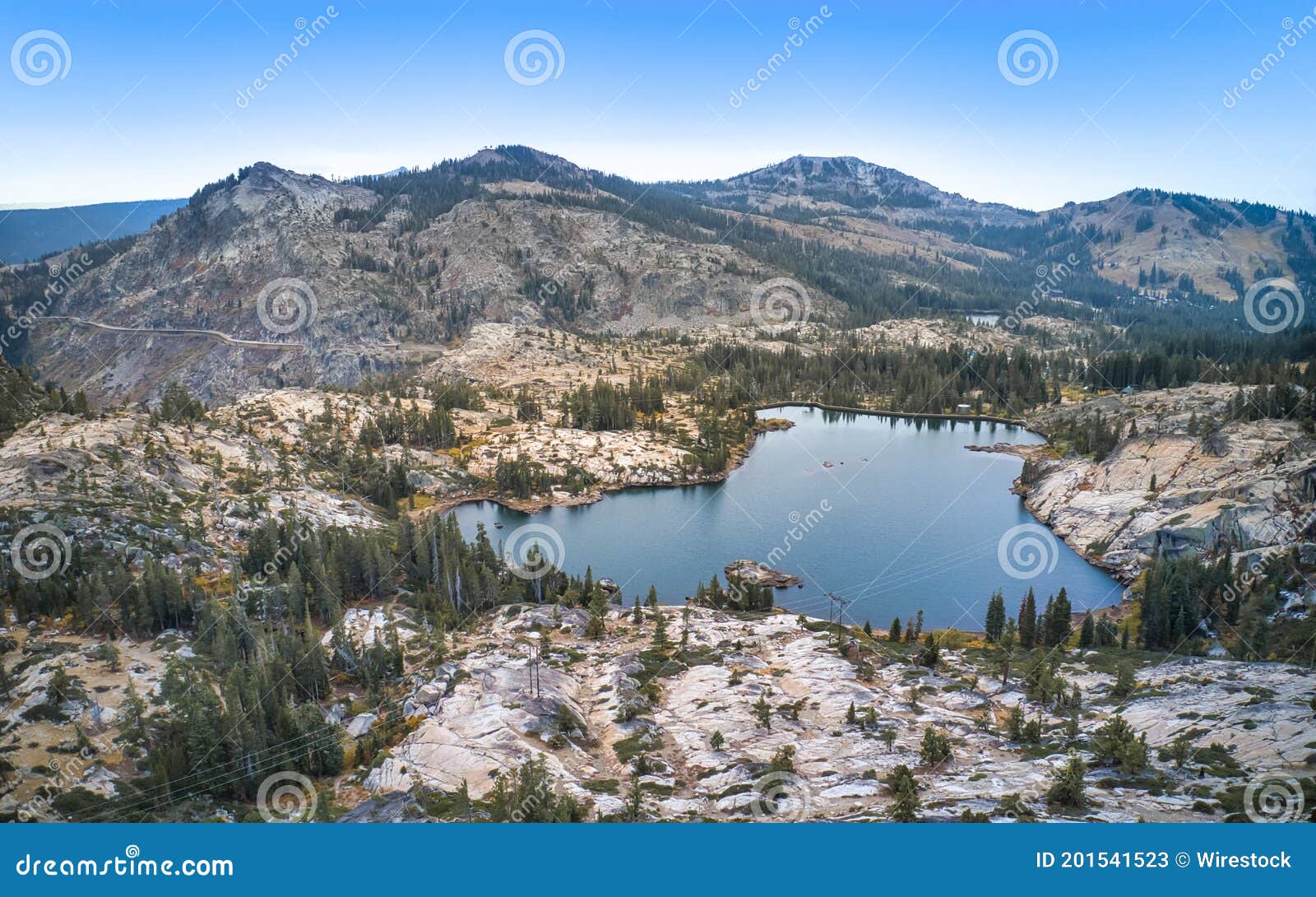 Lake Angela at Donner Summit Editorial Stock Photo Image of municipal