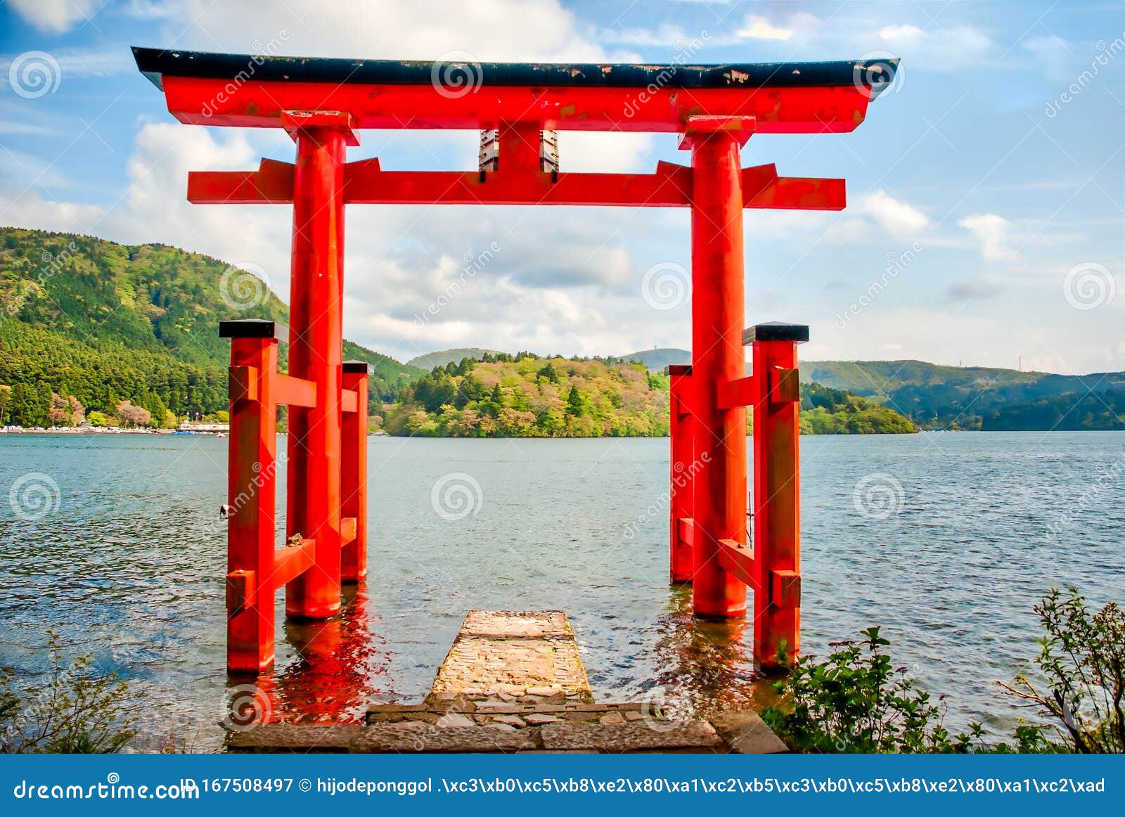 Lake Ashi, Motohakone, Hakone, Ashigarashimo District, Kanagawa, Japan Stock Afbeelding - Image Of Naughty, Milieu: 167508497