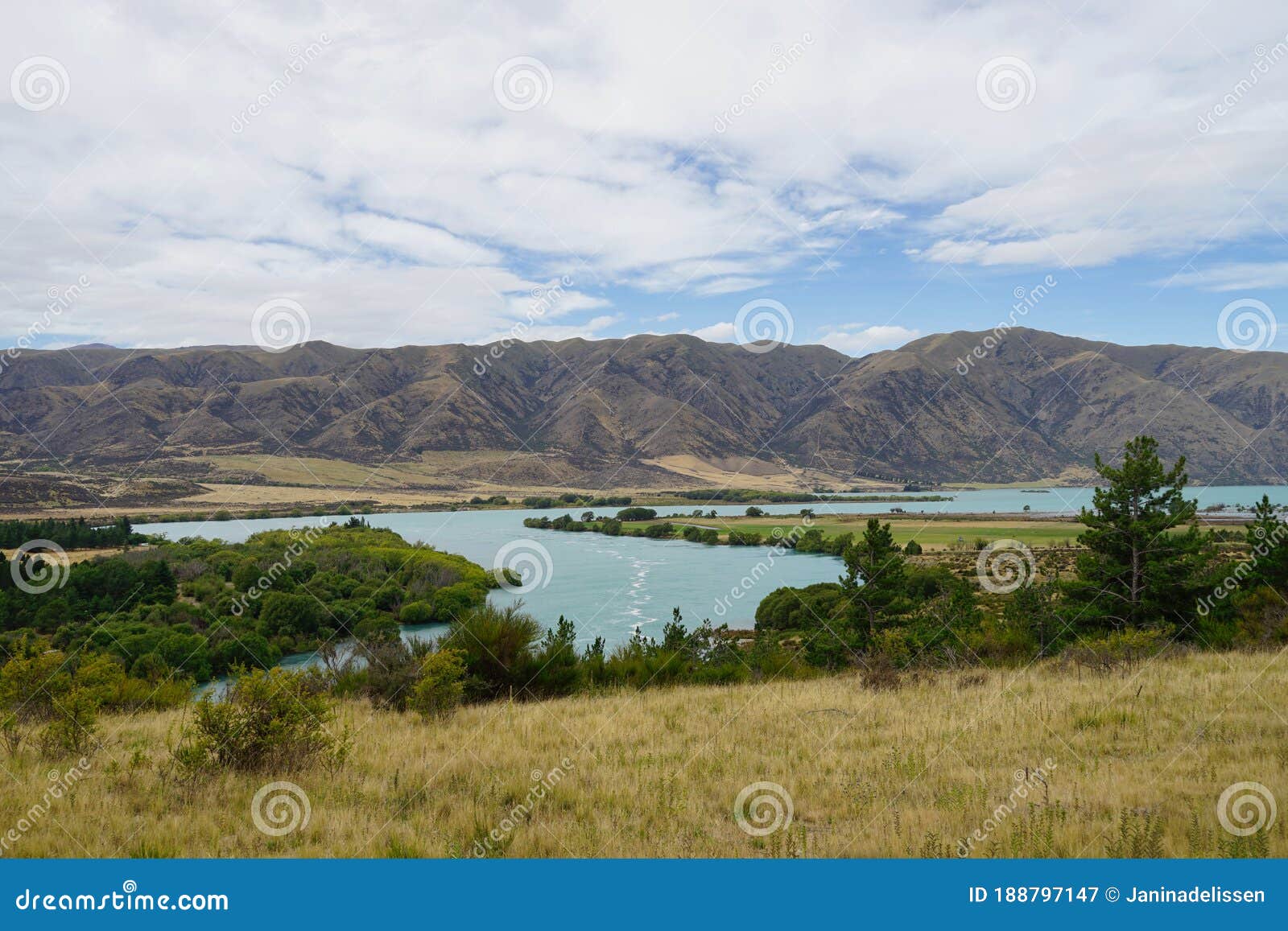 Lake Aviemore Landscape Clouds Sky Stock Image Image of motorhome