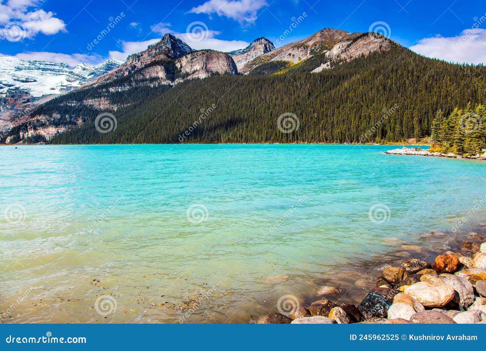 Lake With Azure Water Beautiful Sunny Fine Day Stock Image Image Of