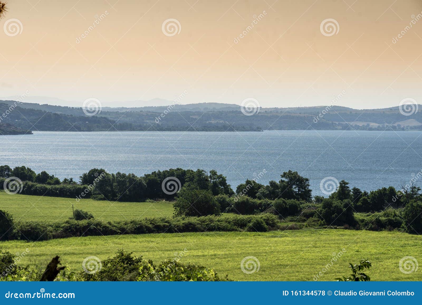 the lake of bracciano, rome