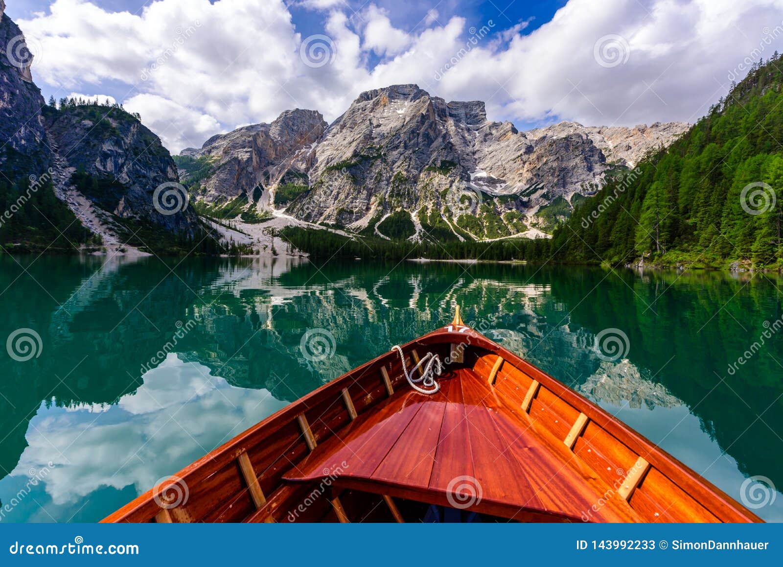 Lake Braies Also Known As Pragser Wildsee Or Lago Di Braies In