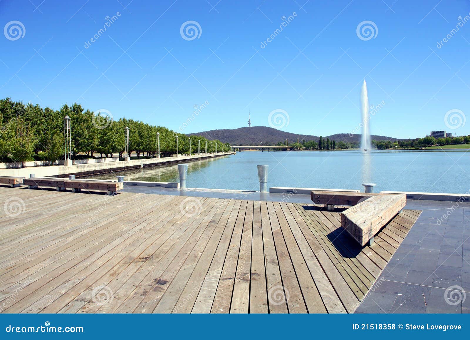Lake Burley Griffin stock photo. Image of water, capital 21518358