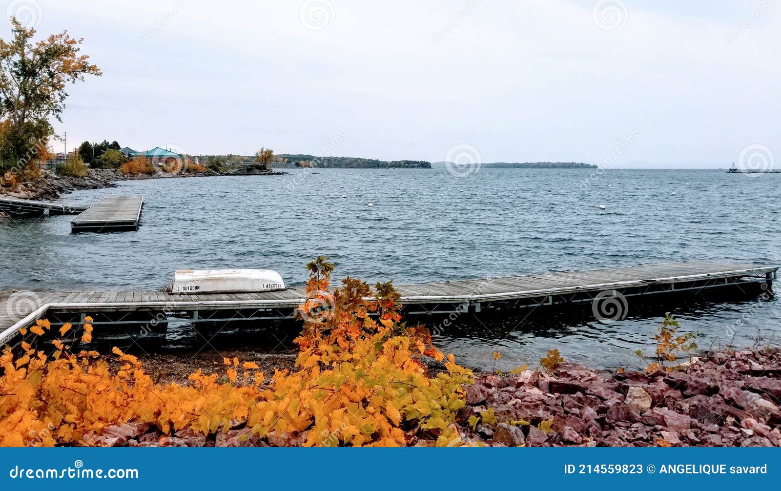 Lake Champlain boat dock editorial stock photo. Image of water 214559823