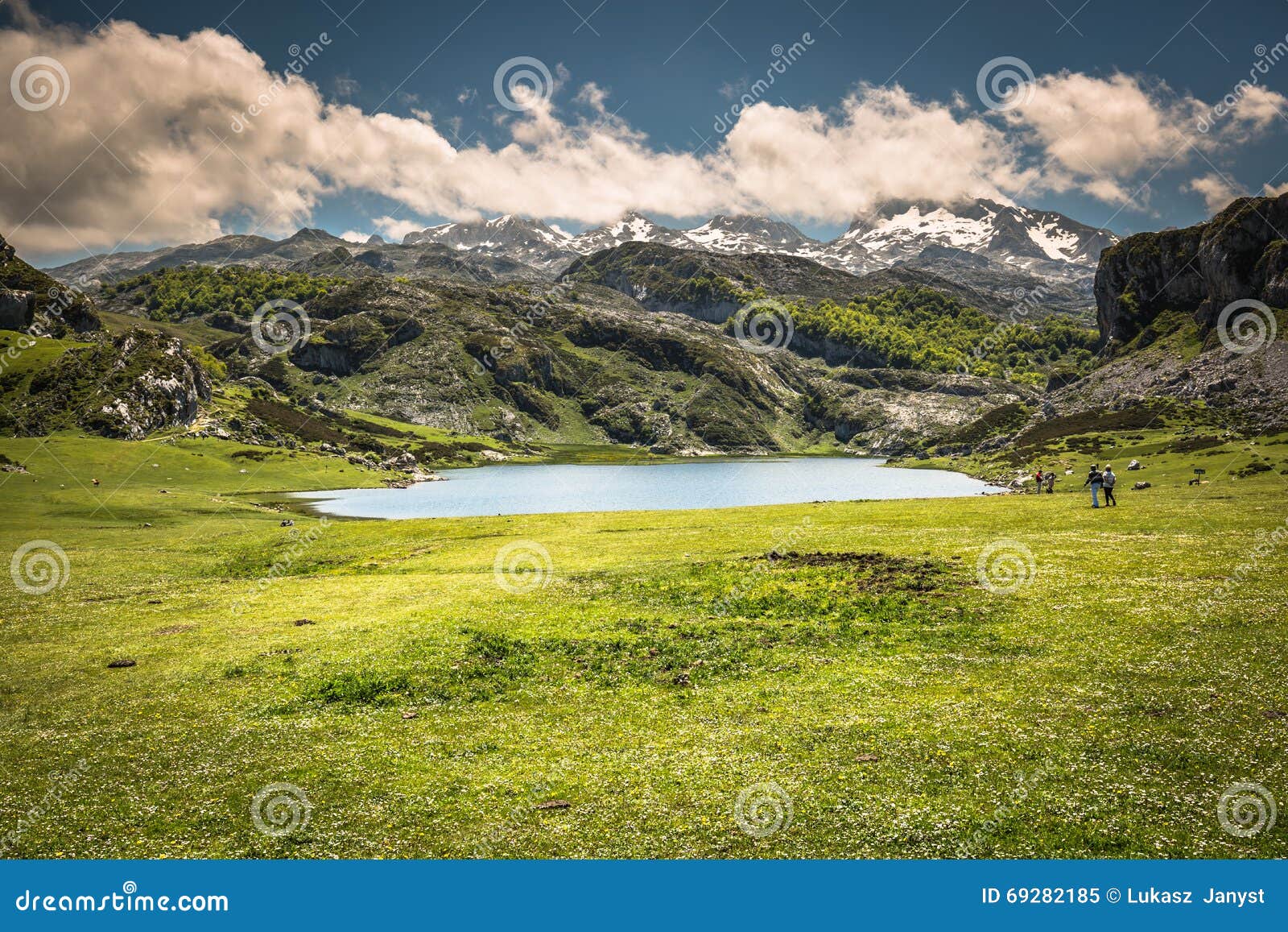 lake ercina. cantabrian. covadonga. asturias. spain.