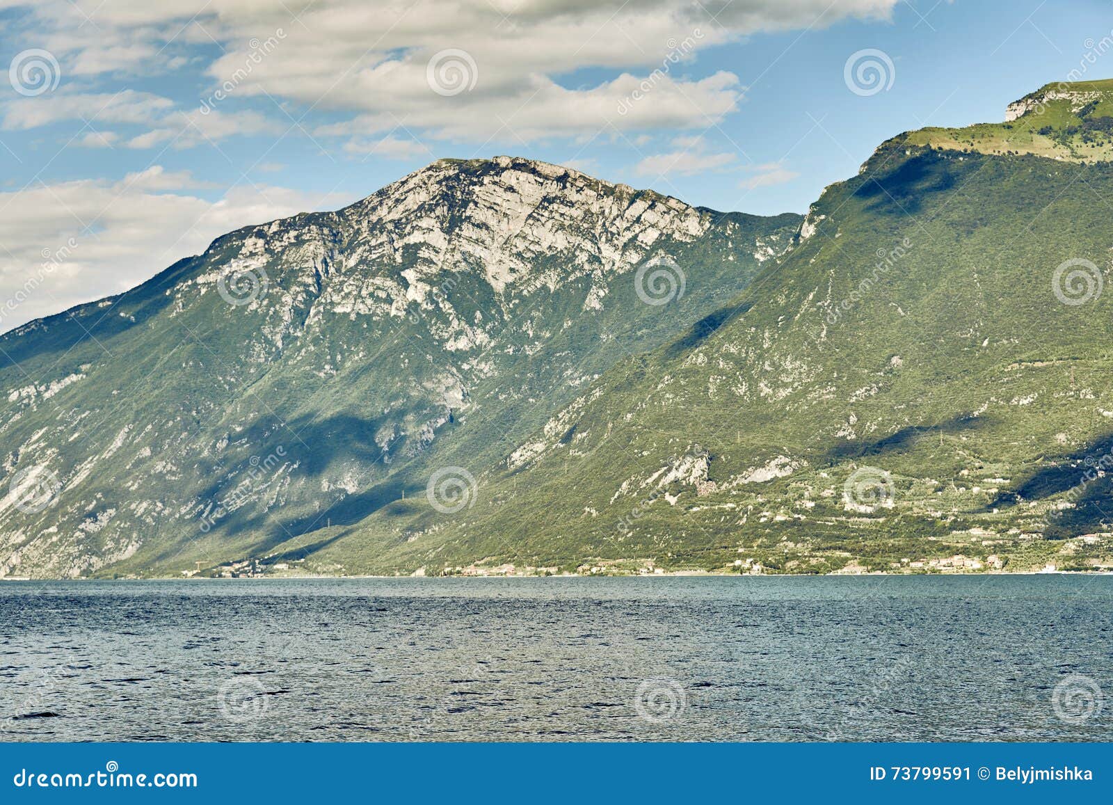 Lake Garda in Italy stock image. Image of weather, forecast 73799591
