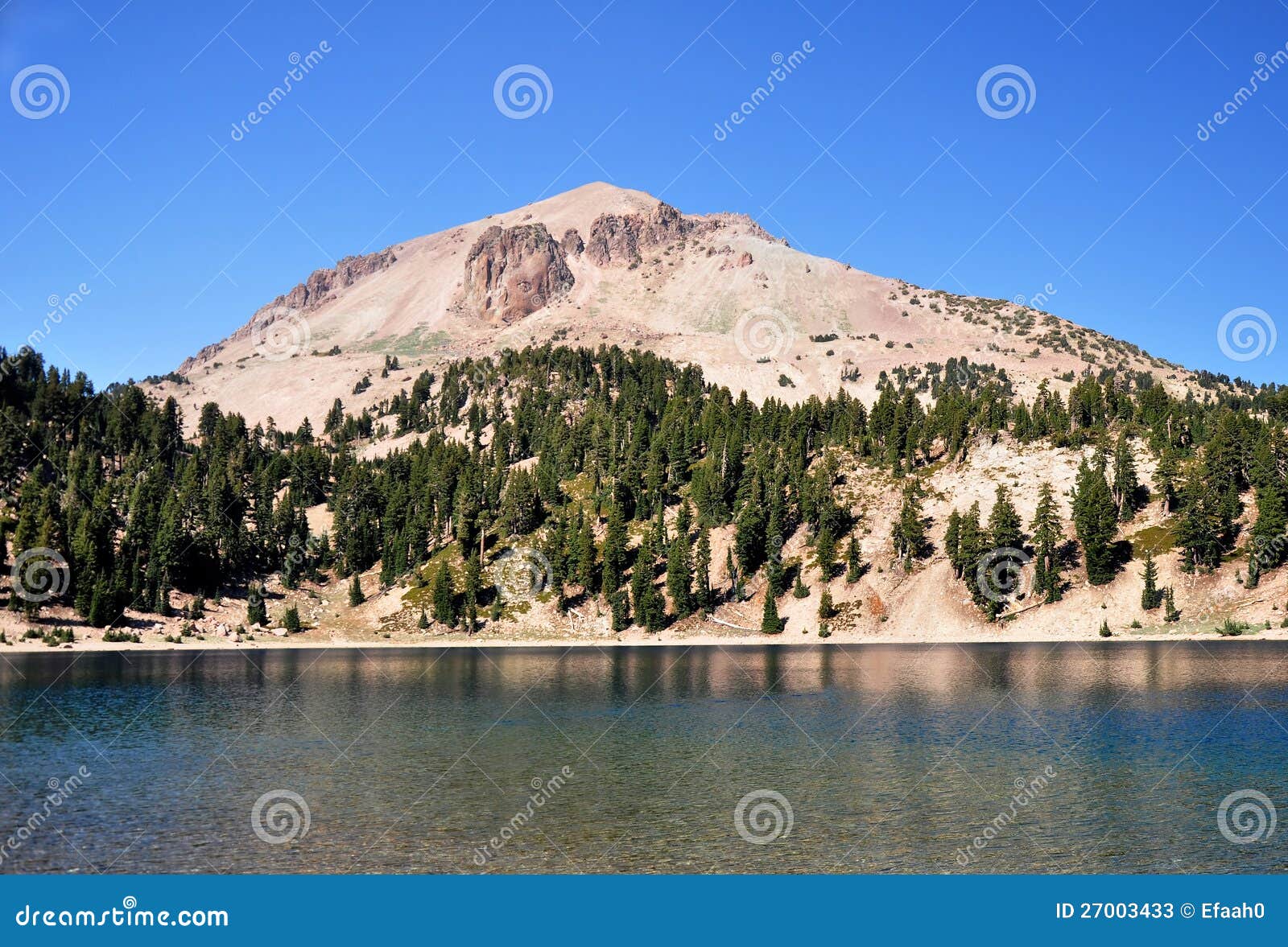 Lake Helen Lassen Park California Stock Image Image of pots, bumpass