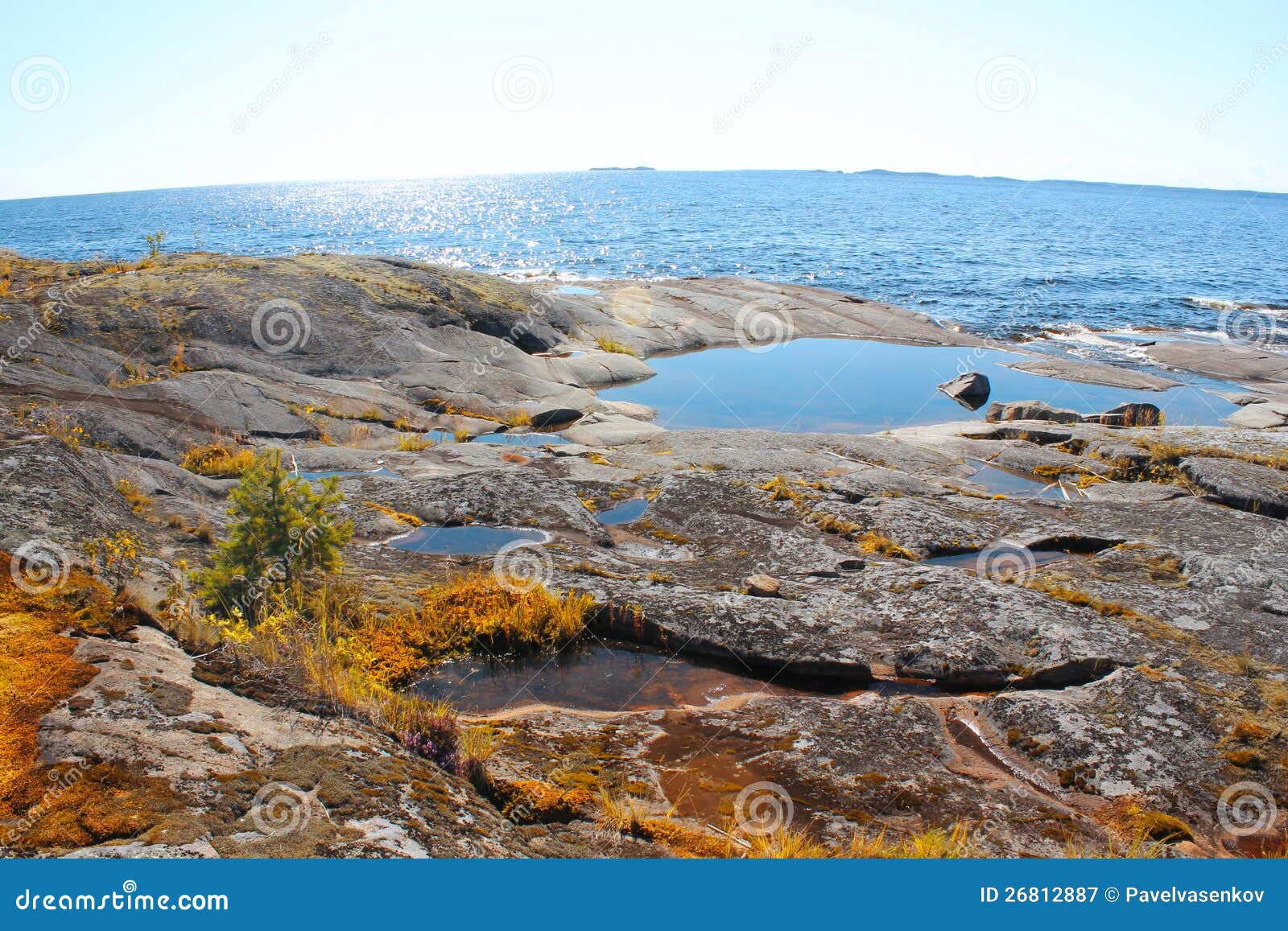 Lake Ladoga Karelia stock image. Image of ladoga, wood 26812887
