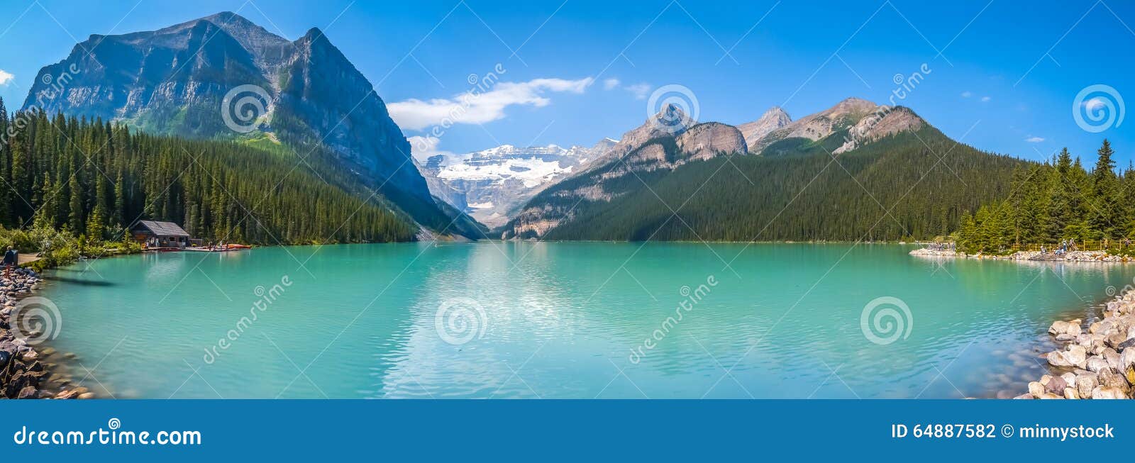 lake louise mountain lake in banff national park, alberta, canada