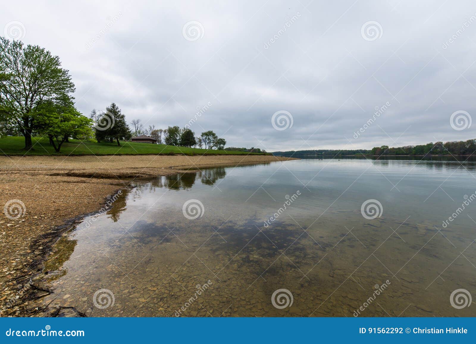 Lake Marburg in Codorus State Park in Hanover, Pennsylvania Stock