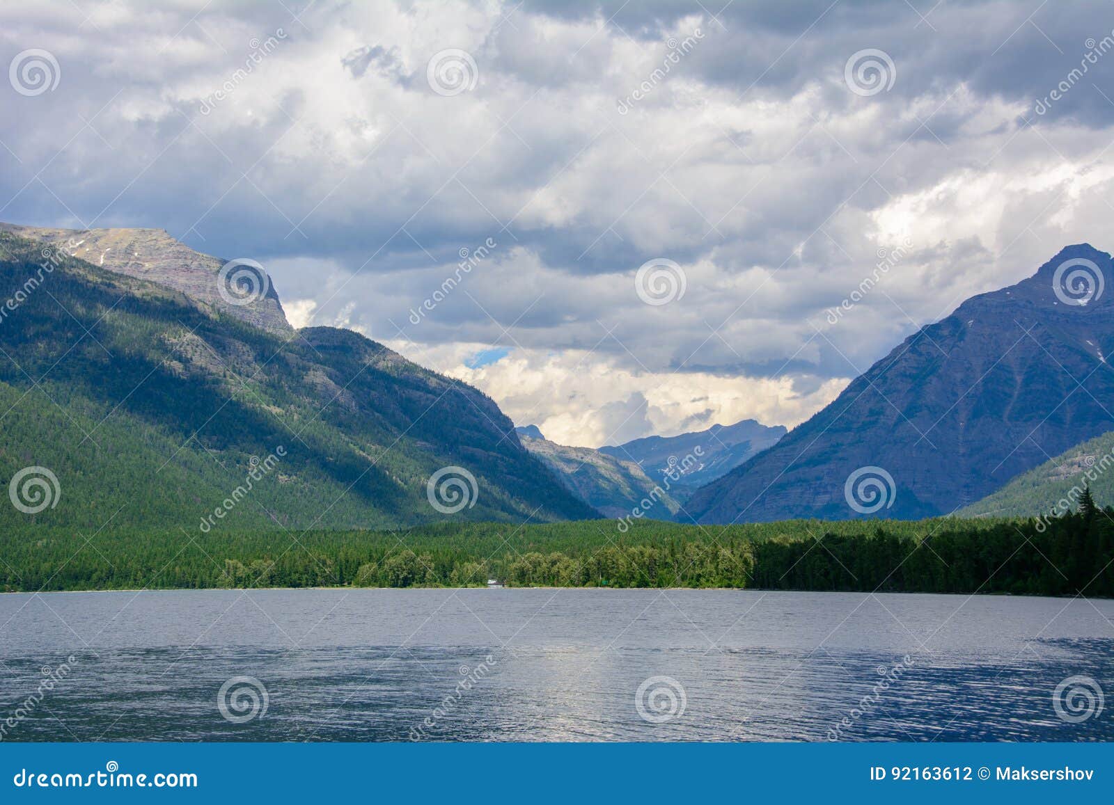 lake mcdonald in glacier national park, montana