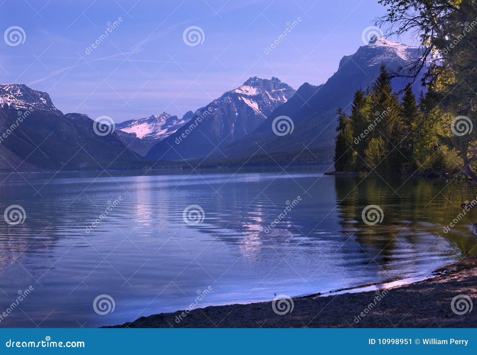 lake mcdonald reflection glacier national montana