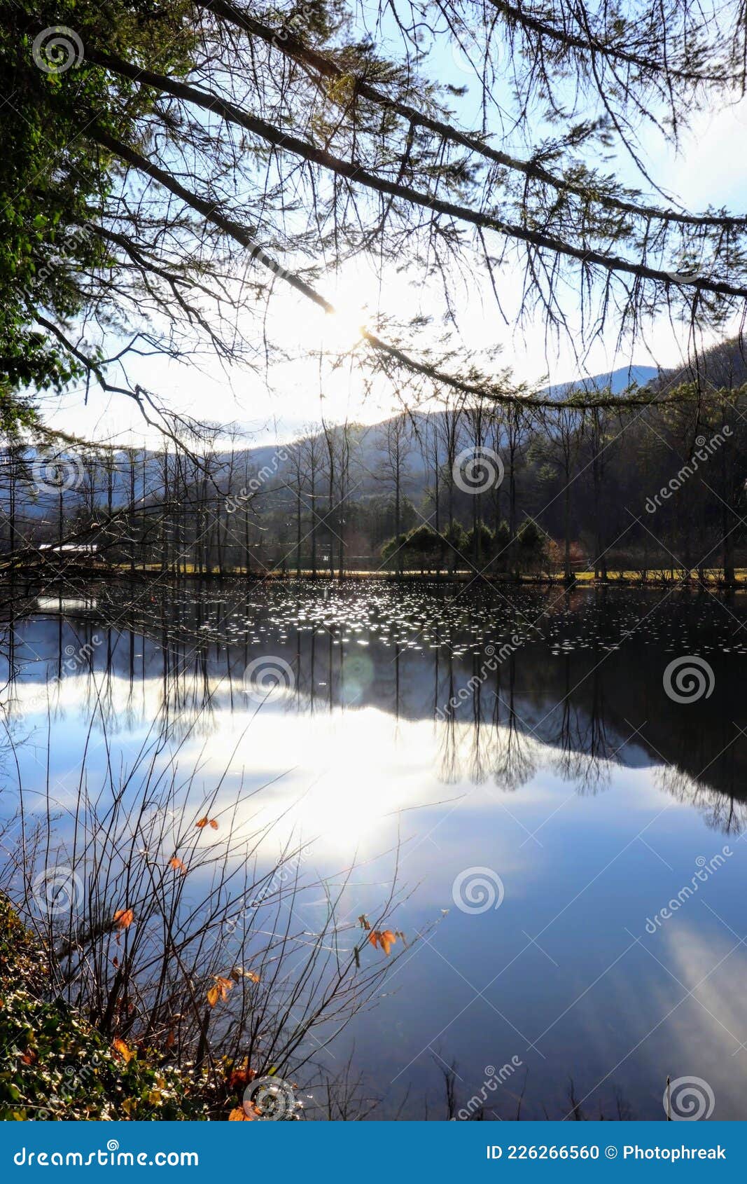 lake in mountians with reflection