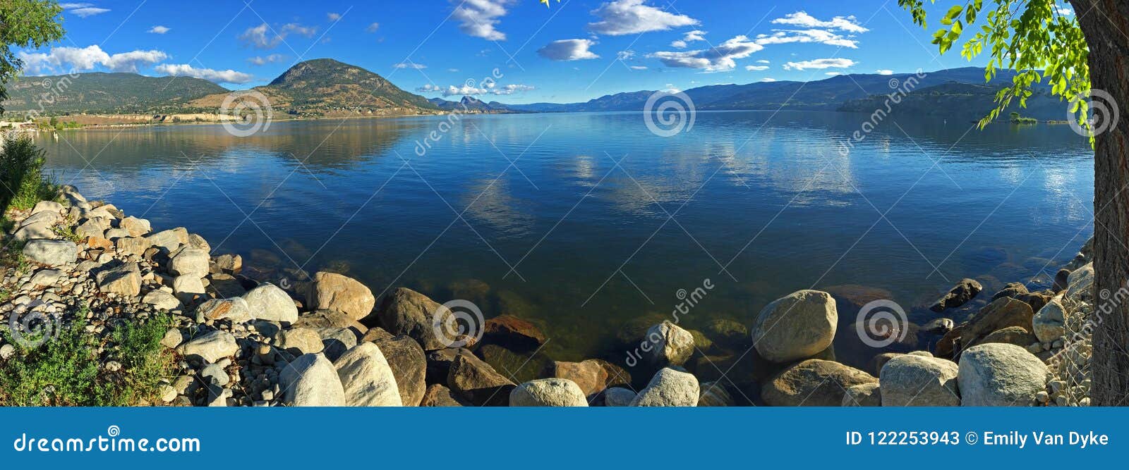 lake okanagan from penticton, british columbia