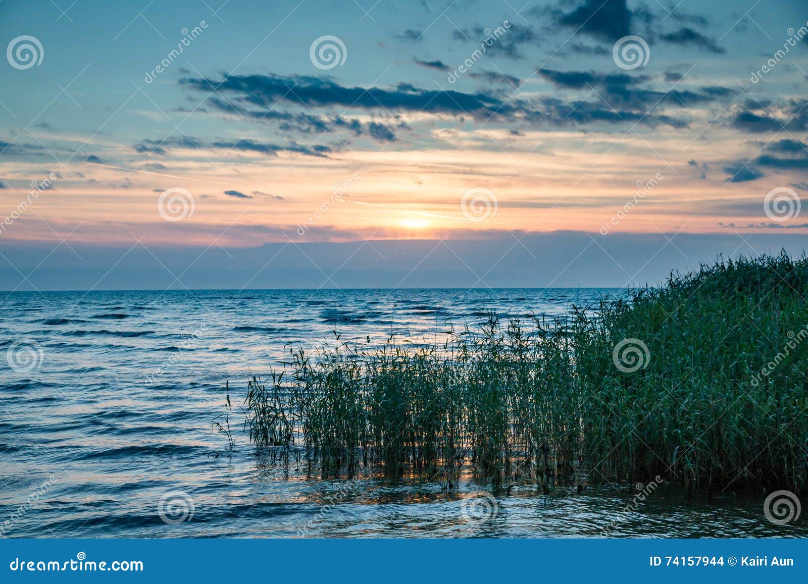 lake peipus at sunrise