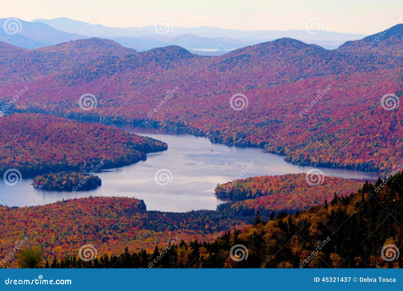 Lake Placid NY editorial photography. Image of view, foliage 45321437