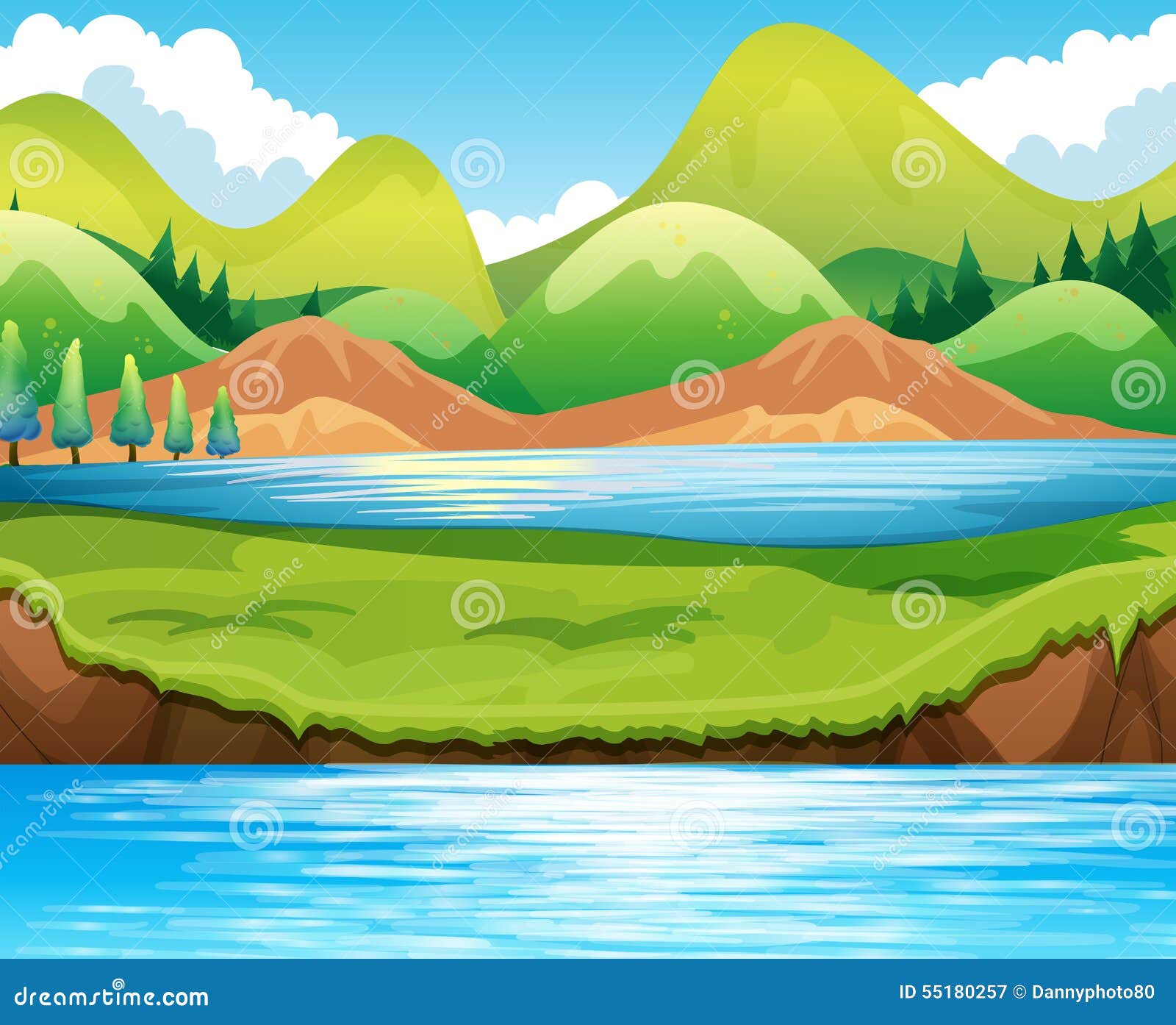 free clip art river scene - photo #16