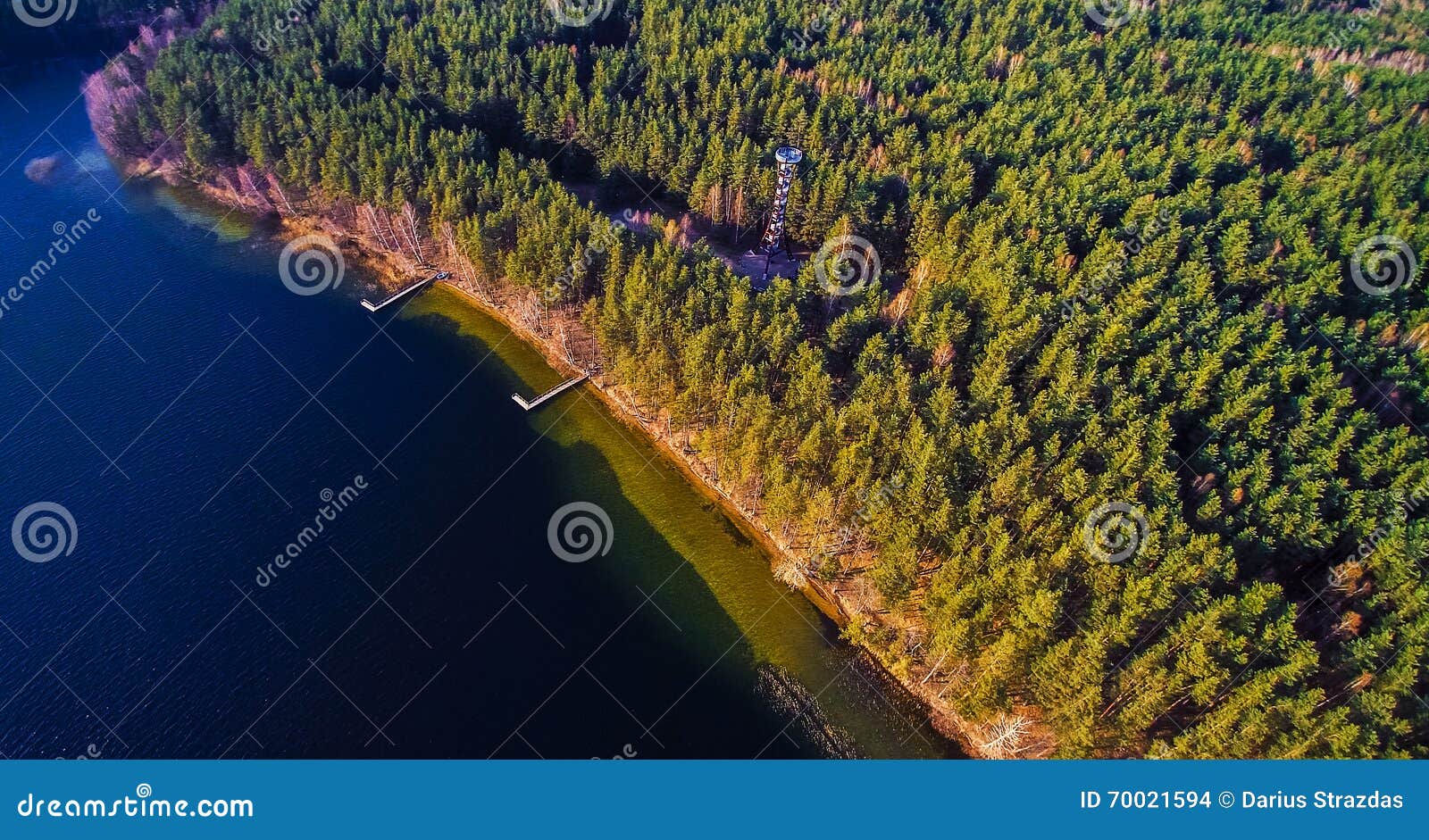 lake scenery aerial view