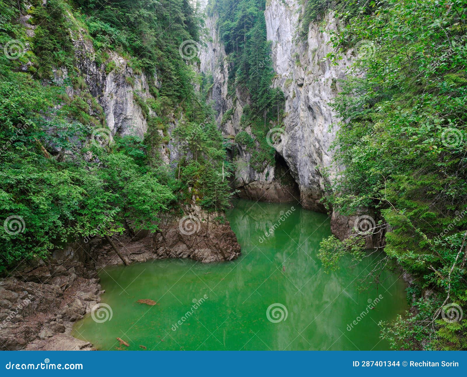 scropoasa lake in bucegi mountains, romania, europe