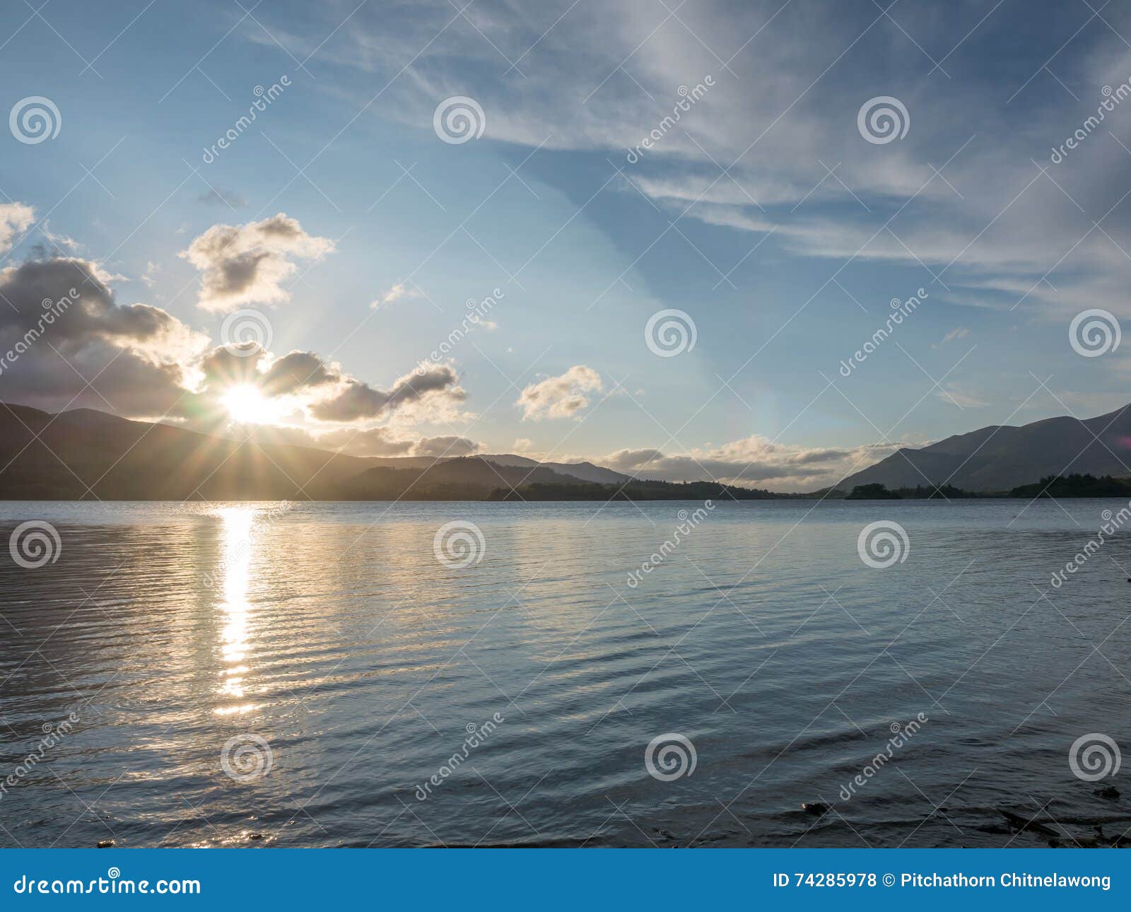 Lake side landscape view stock photo. Image of coast - 74285978