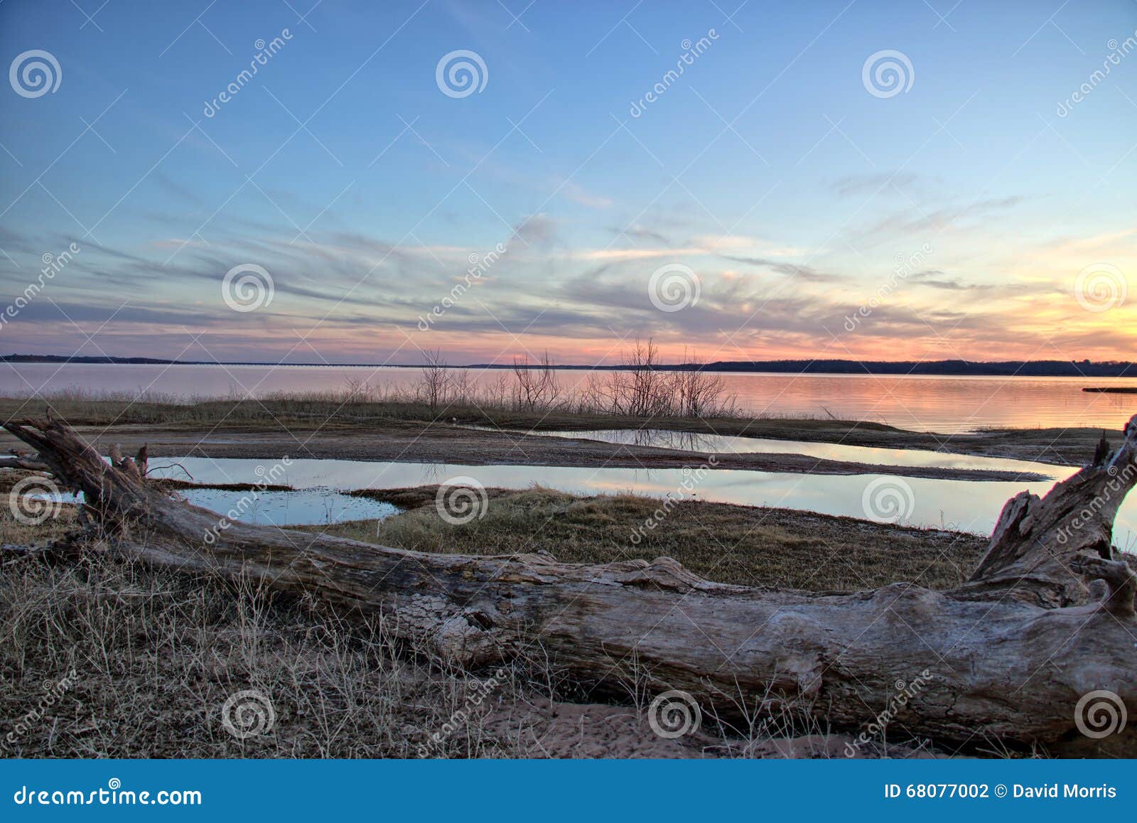 Lake Texoma sunset stock photo. Image of side, oklahoma 68077002
