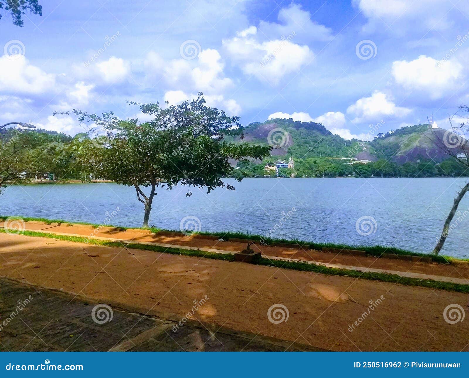 lake view surround by mountain range
