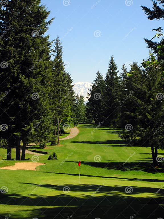 Lake Wilderness Golf Course Views Stock Image Image of sand, trees 9645243