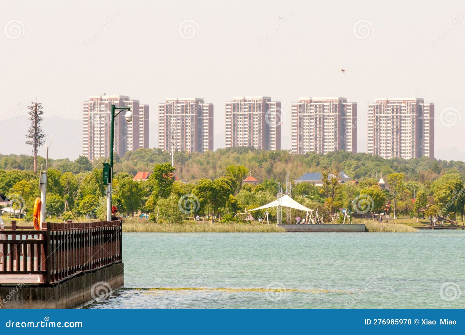 the lakeside pier of songya lake