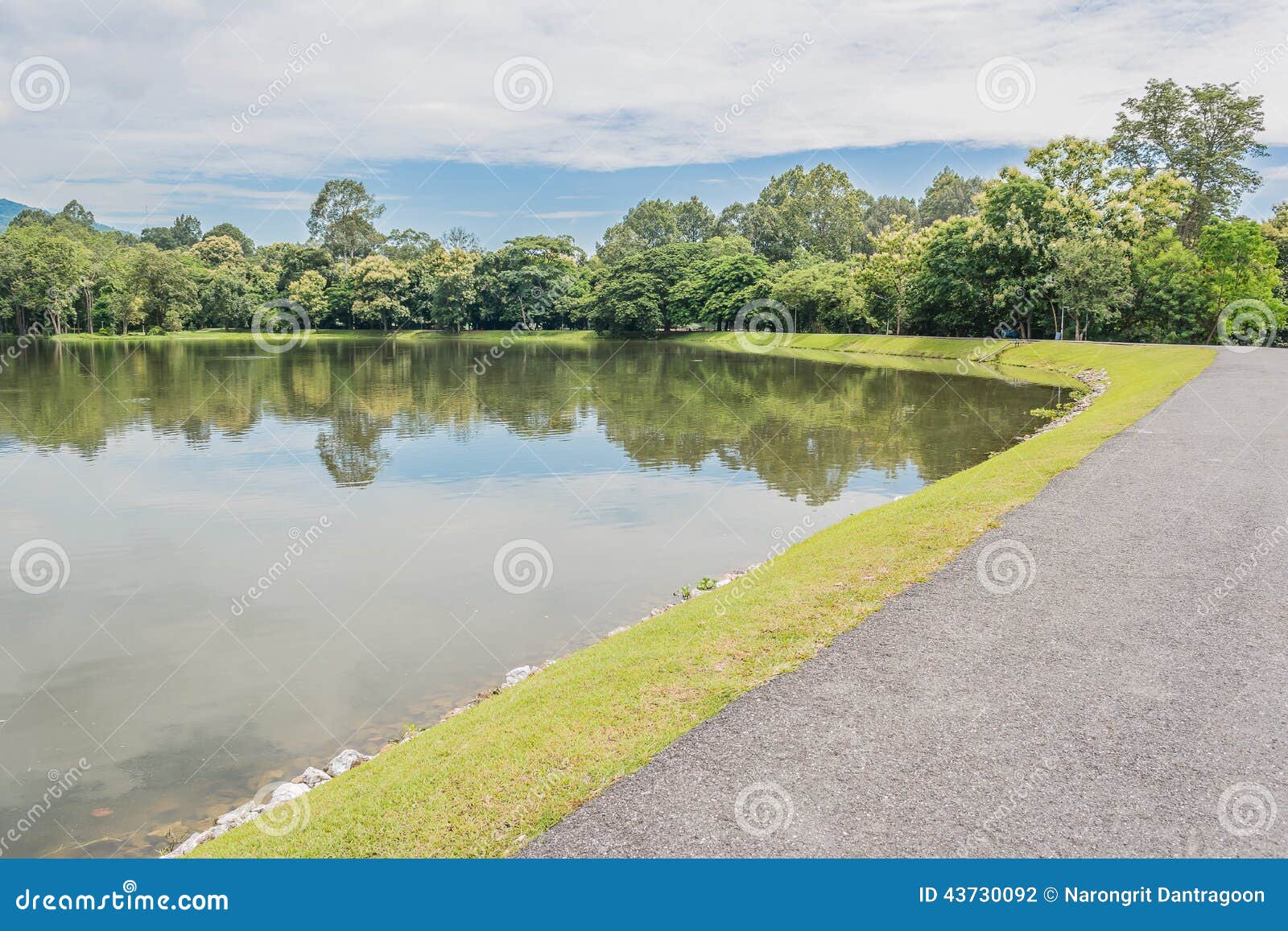Lakeside Road Along Lake Walchensee RoyaltyFree Stock Photography