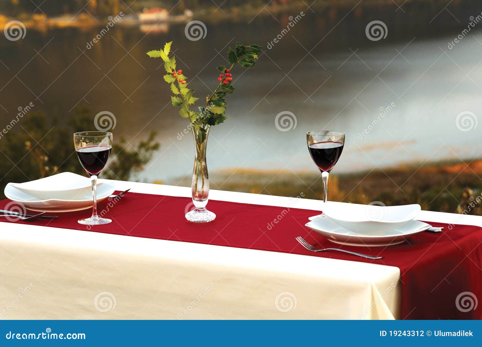 Lakeside table stock photo. Image of elegance, cafe, lakeside 19243312