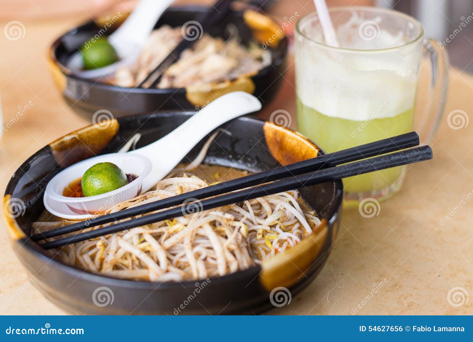 Laksa, Traditional Food in Kuching, Borneo Stock Photo - Image of juice