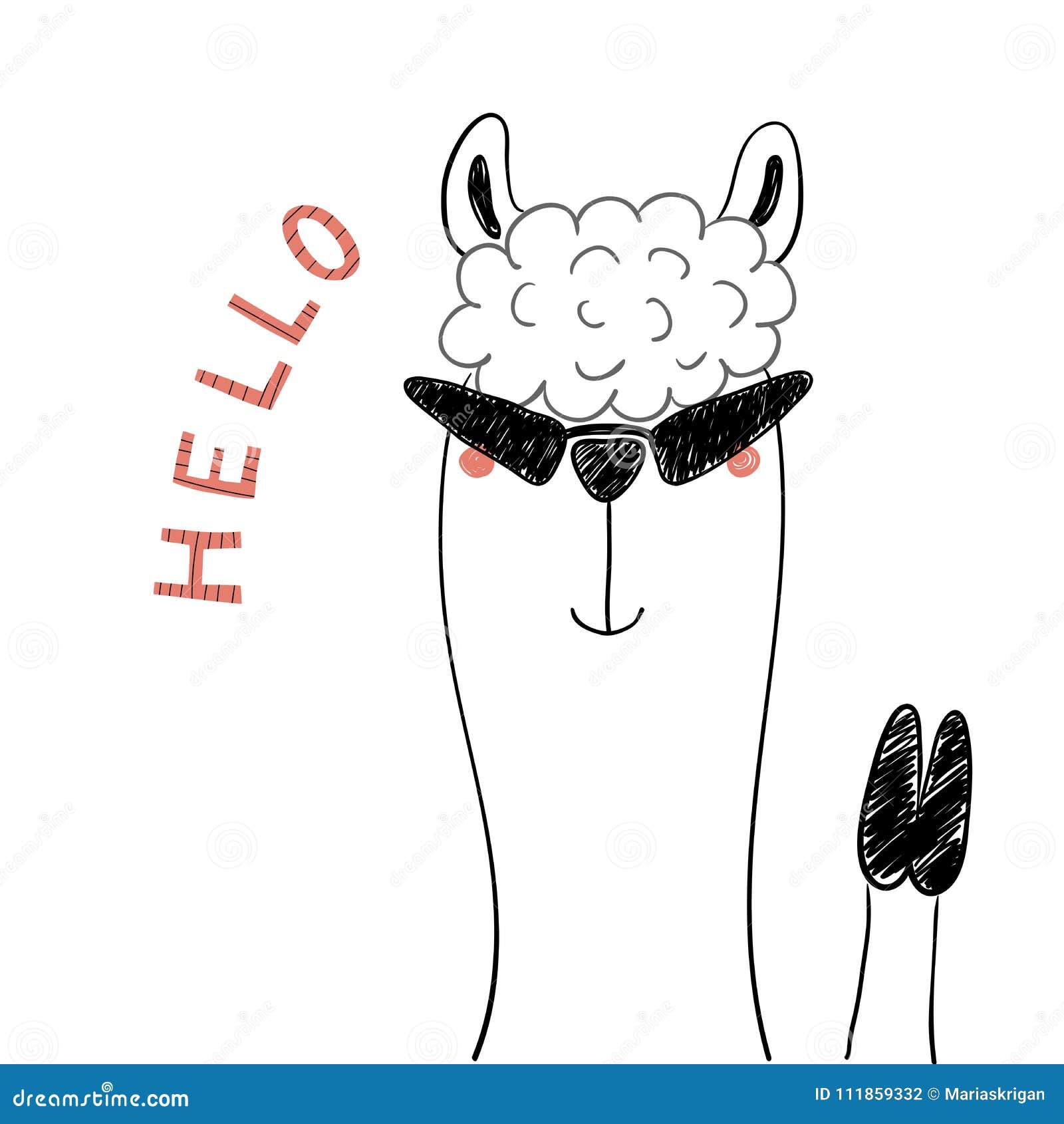 Lama Drole Mignon Illustration De Vecteur Illustration Du Noir Lama Drole Mignon Illustration De Vecteur Illustration Du Noir