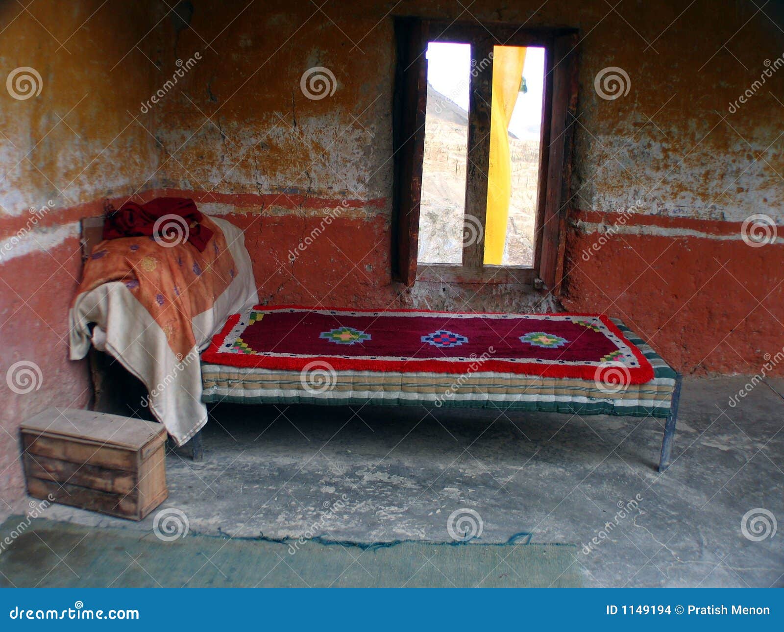 tranquil sanctum: the bedchamber of the head lama at lamayuru monastery