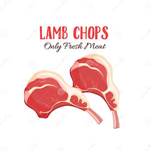 Lamb Chop Vector Illustration In Cartoon Style CartoonDealer Lamb Chop Vector Illustration In Cartoon Style CartoonDealer