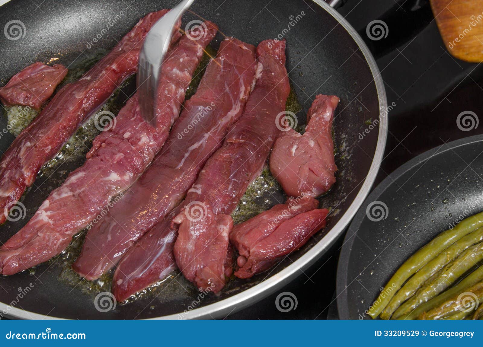 Lamb Filet in the Frying Pan 1 Stock Image Image of lamb, preparation