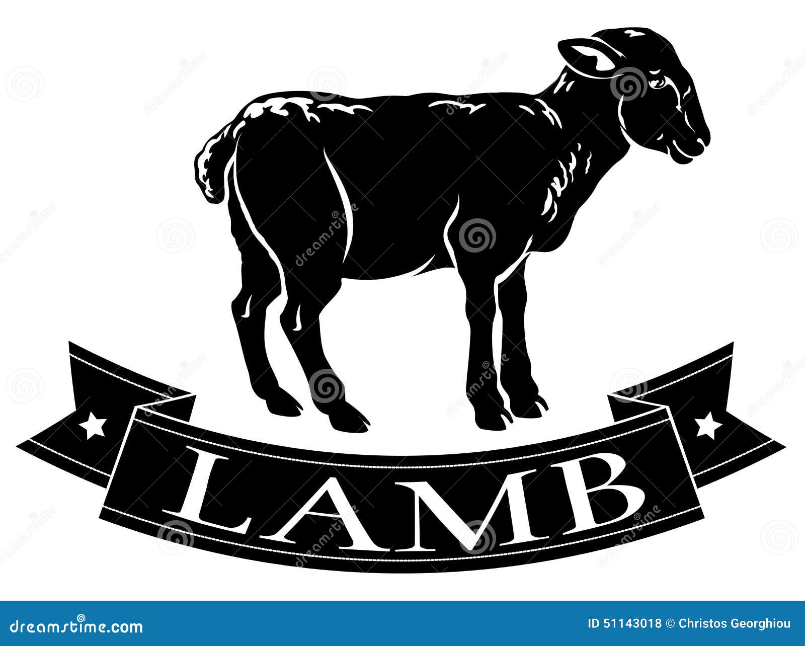 Lamb food icon stock vector. Illustration of labels, icon 51143018