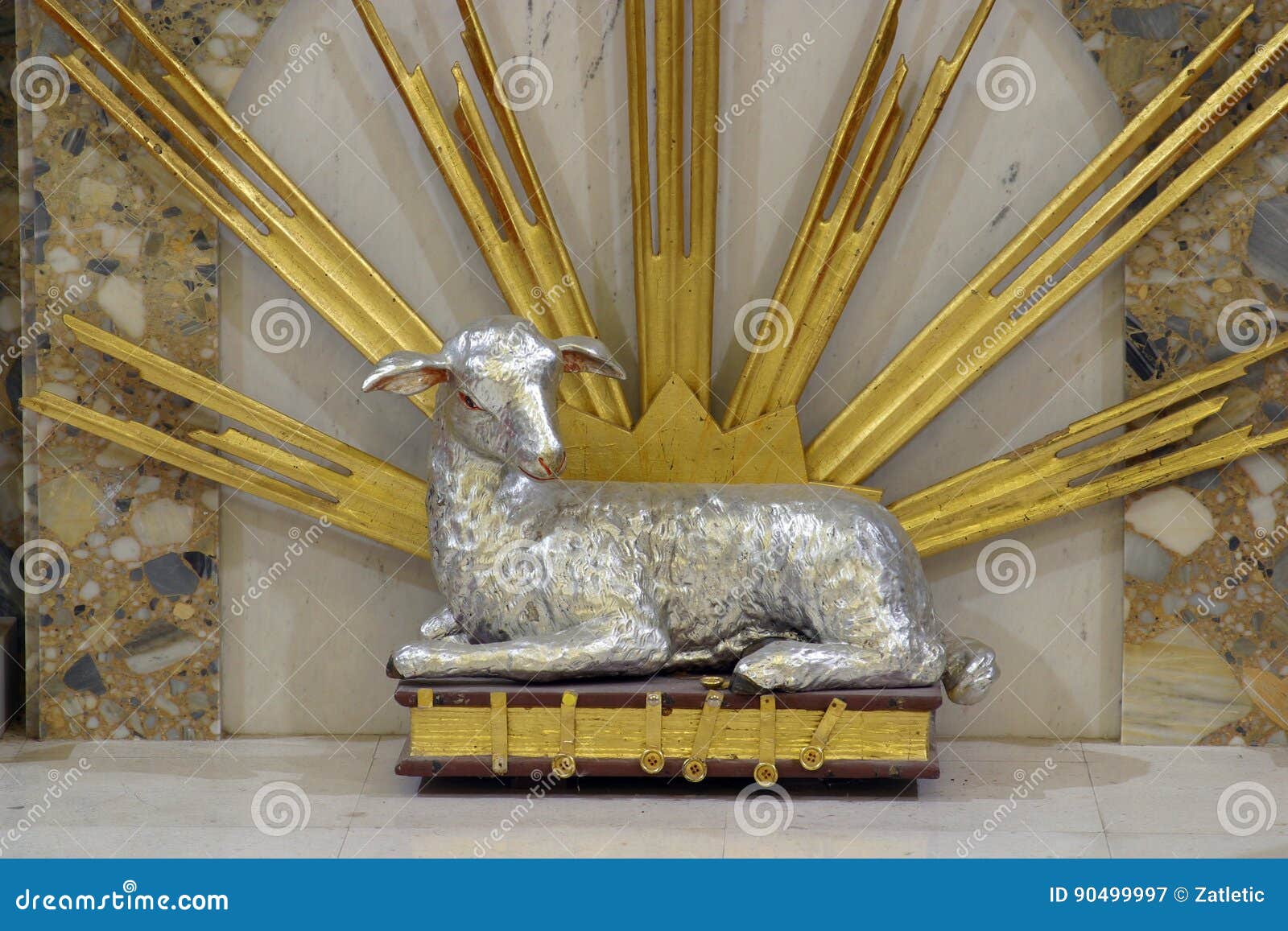 The lamb of God stock image. Image of artwork, christian 90499997