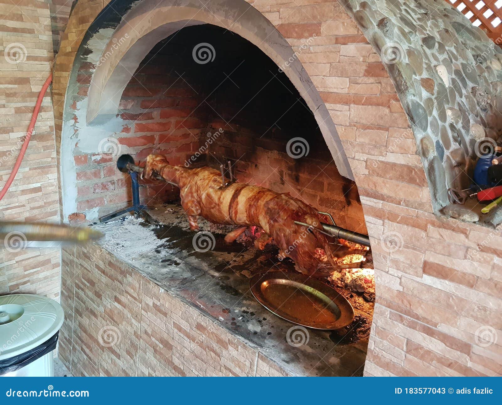 Lamb grill Bosnia stock image. Image of floor, food 183577043