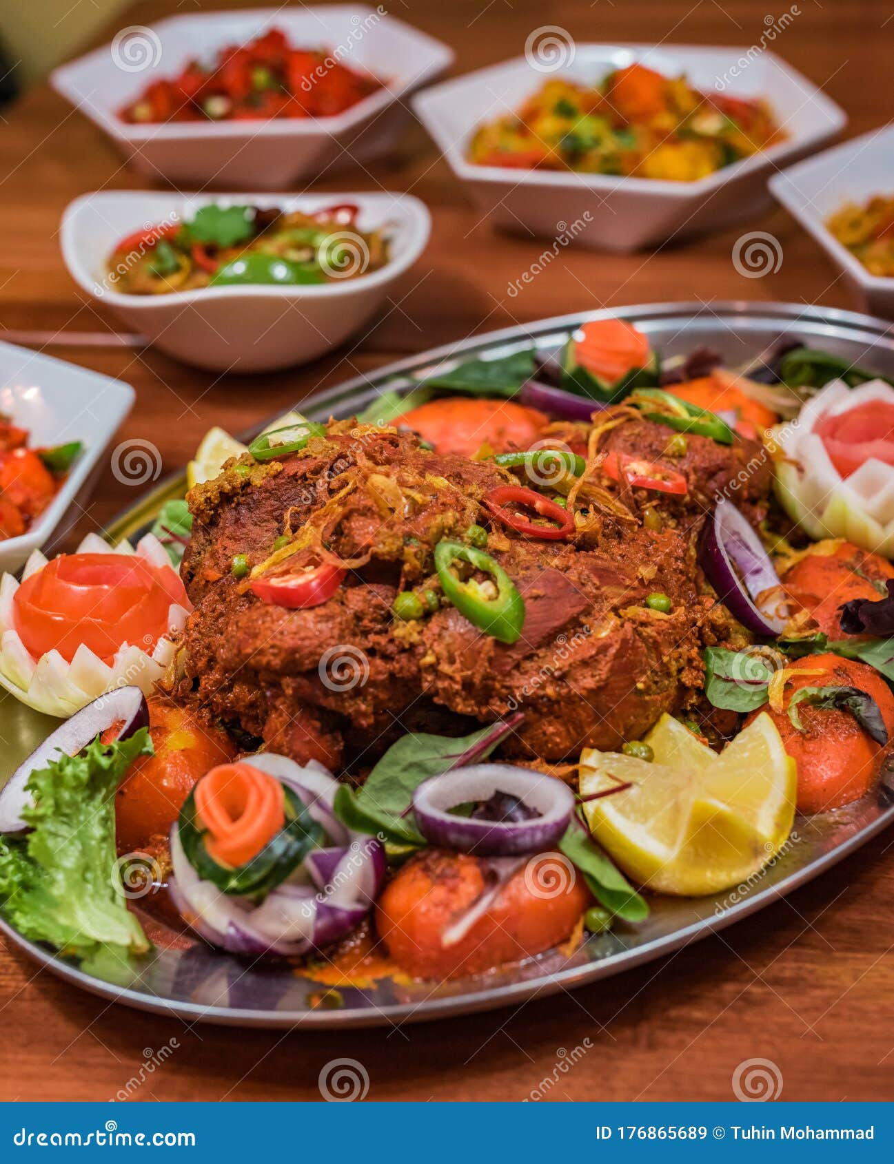 Lamb Leg Marinated with Spices and Baked Stock Image Image of griddle, flaky 176865689