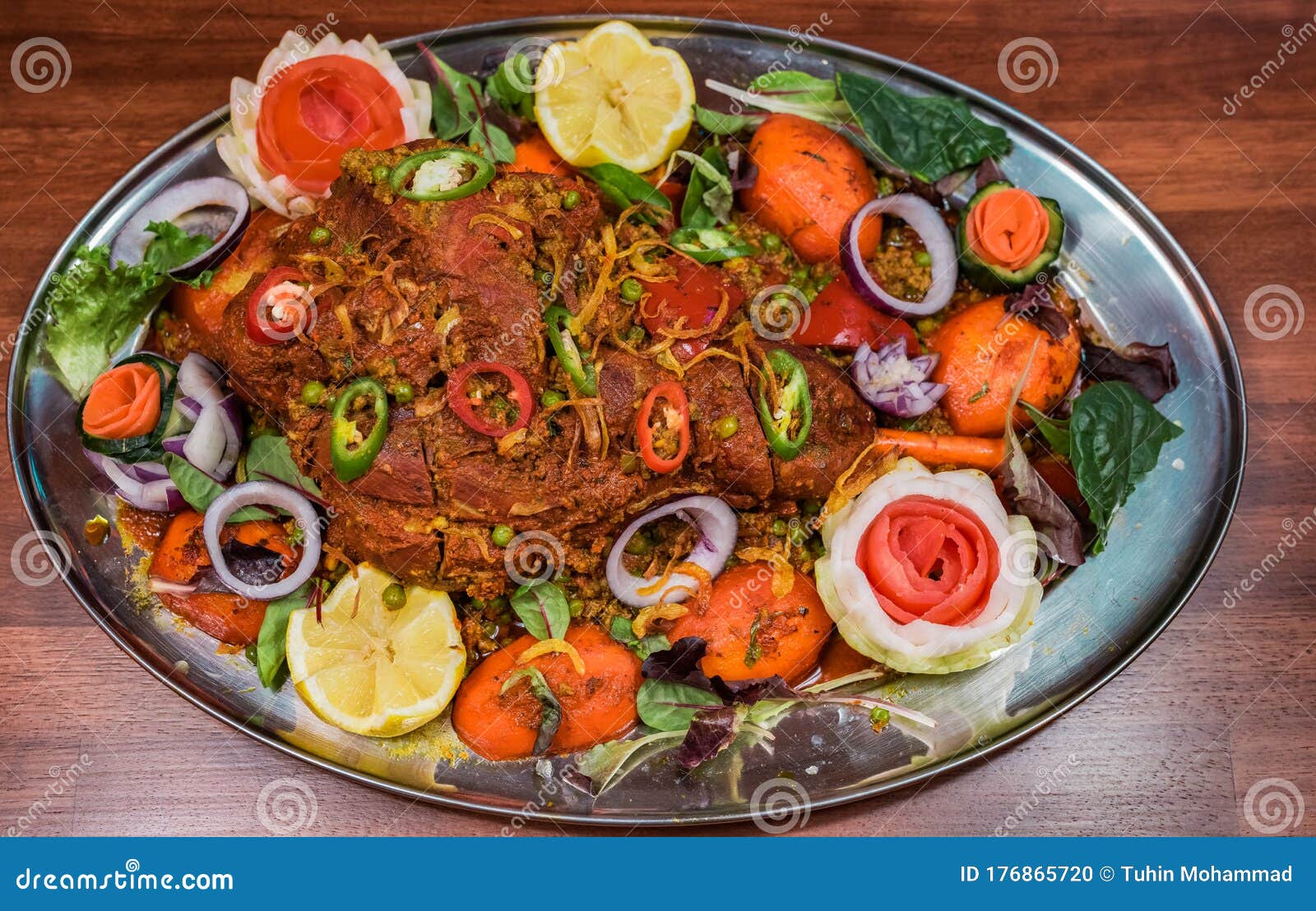 Lamb Leg Marinated with Spices and Baked Stock Photo Image of city, historical 176865720