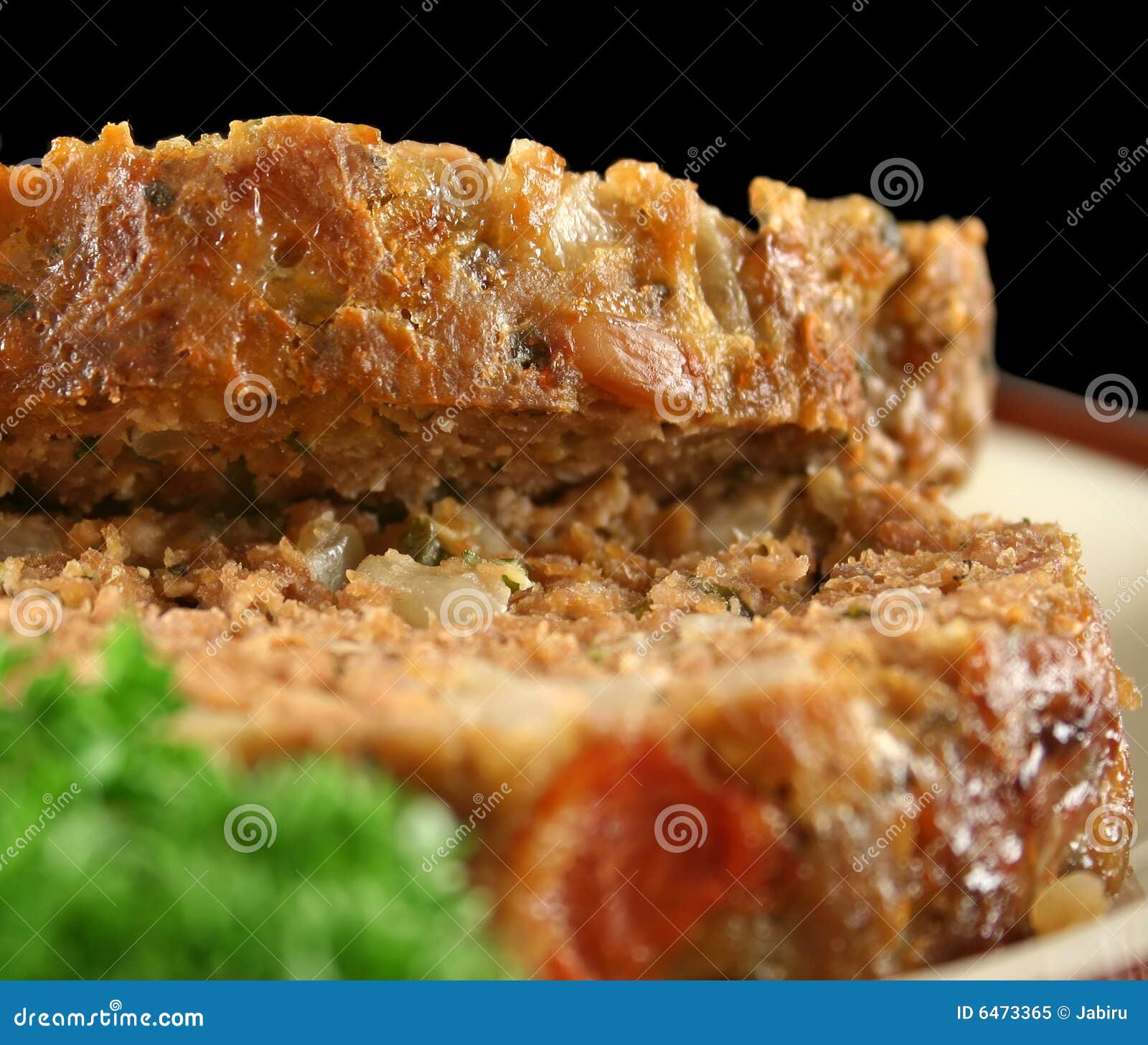 Lamb Meatloaf Sliced stock image. Image of cooked, herbs 6473365