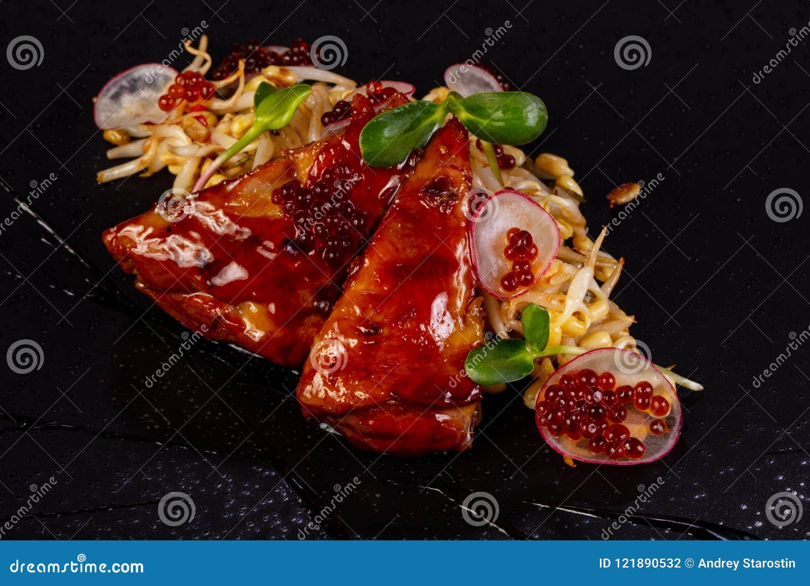 Lamb robata with sauce stock photo. Image of dinner 121890532