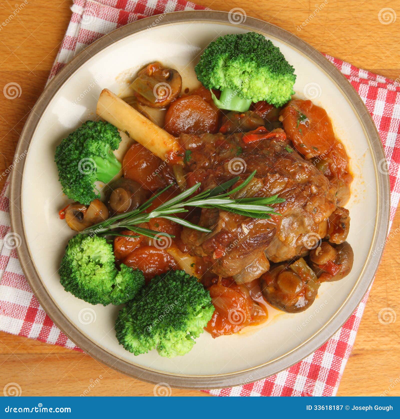 Lamb Shank Dinner stock image. Image of casseroled, vegetables 33618187