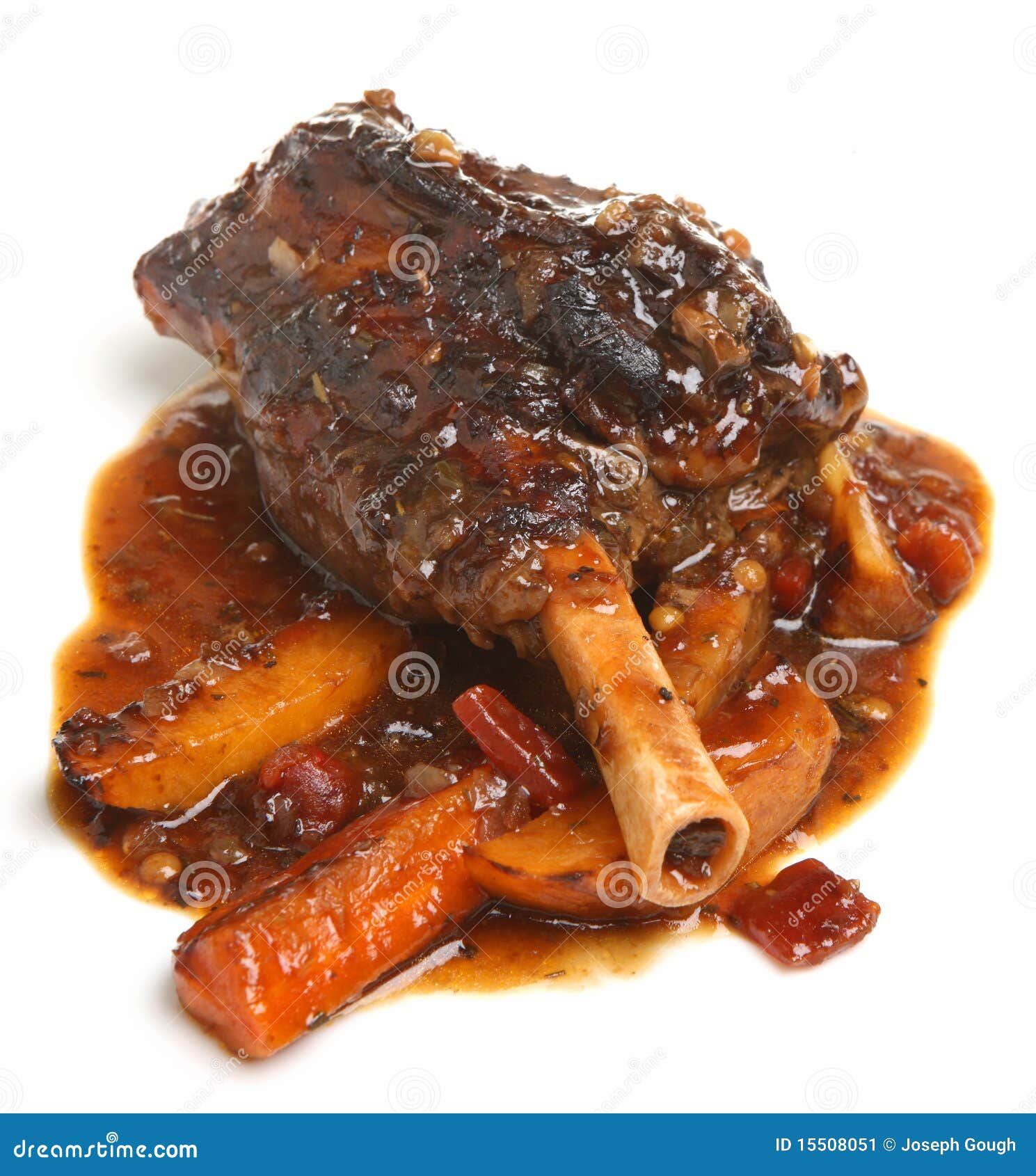 Lamb Shank with Roasted Vegetables Stock Image Image of roast, root