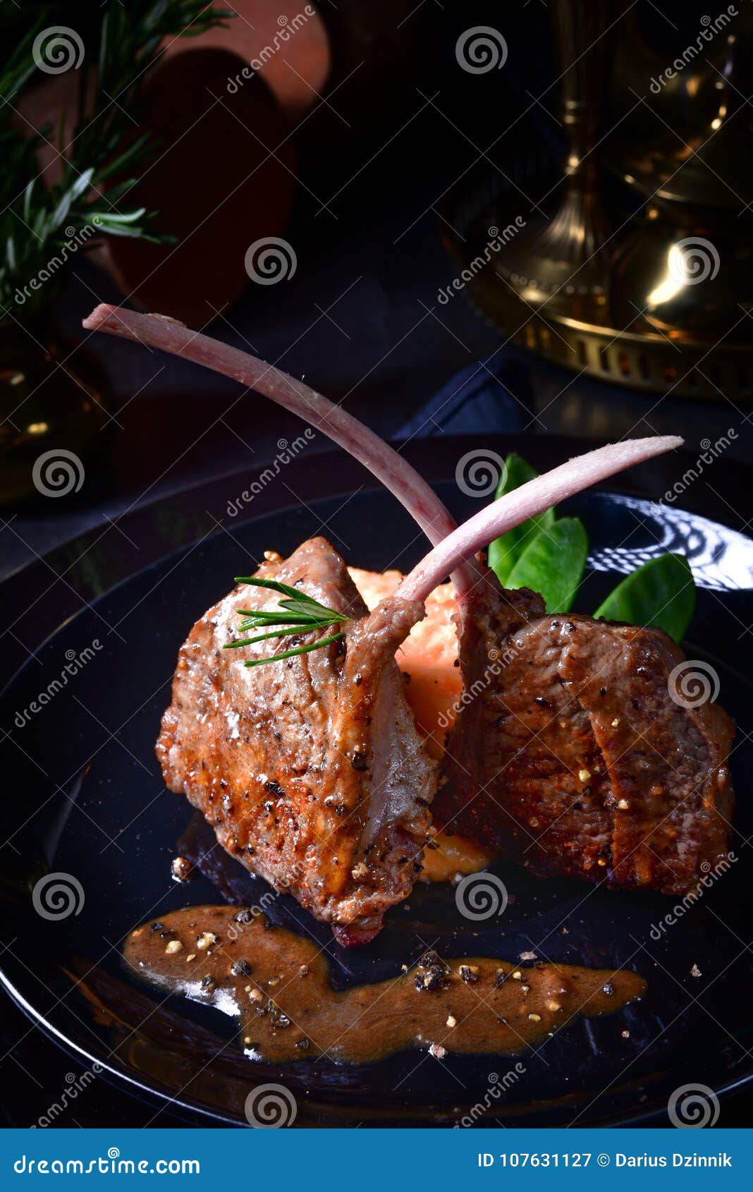 lamb steaks with rosemary sweet potatoes
