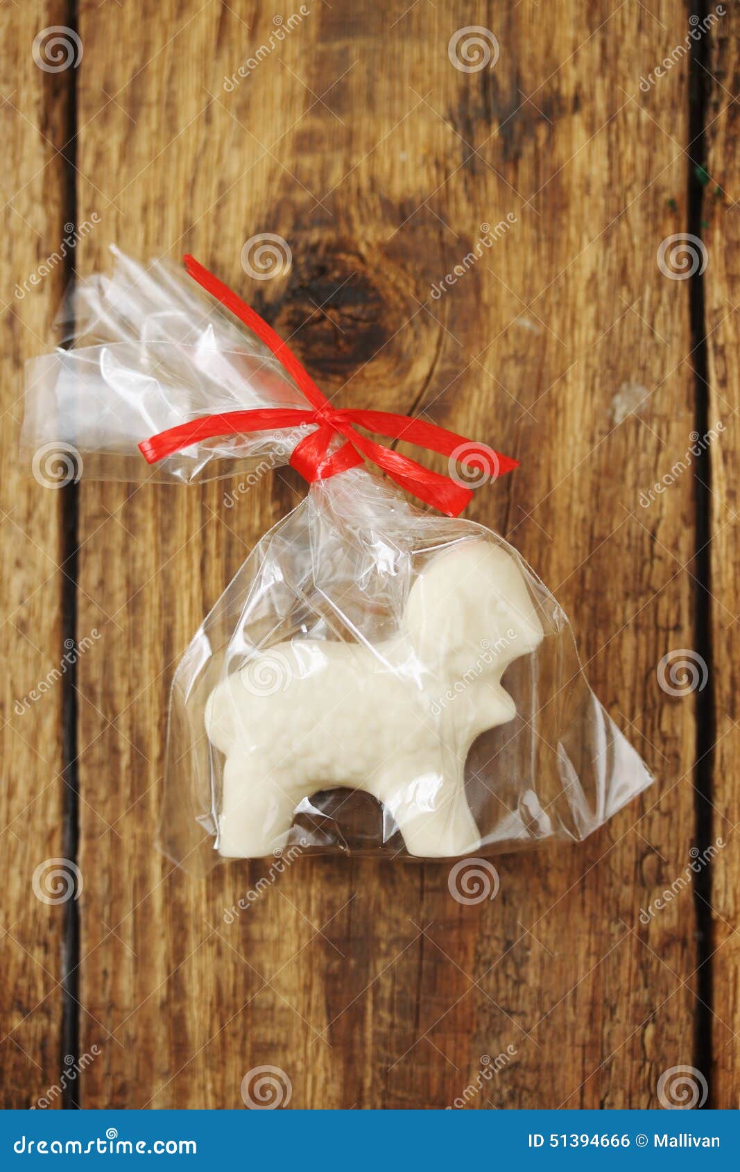 Lamb with white chocolate stock photo. Image of gift 51394666